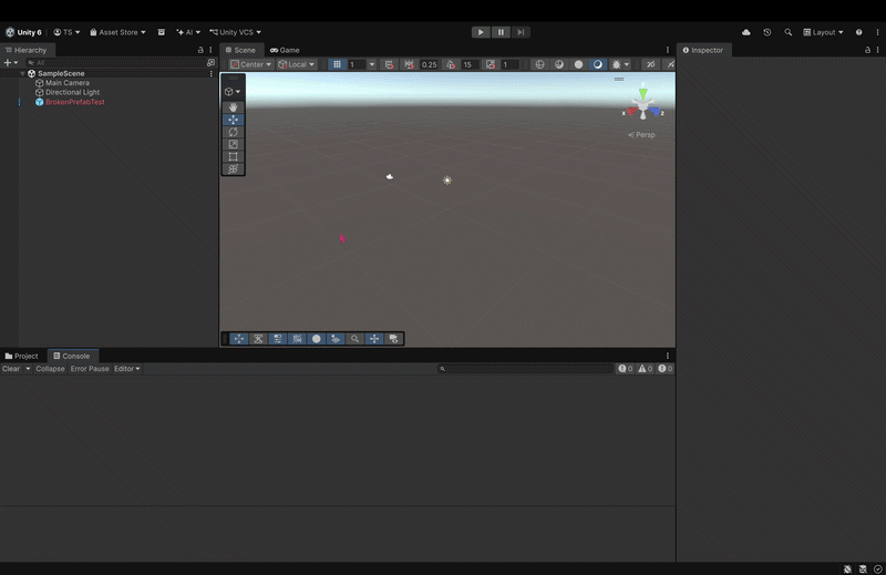 Animated demo of the Unity Asset Validator scanning assets and applying a quick fix